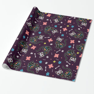 Dia de Los Gatos Geschenkpapier
