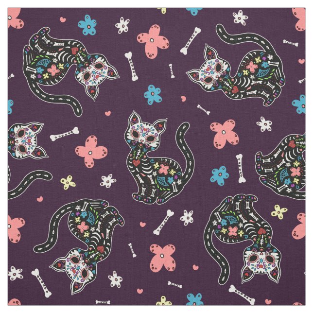 Dia de Los Gatos Stoff (Muster)