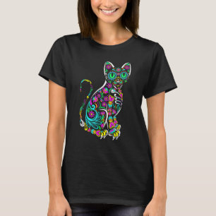 Dia De Los Meowtos T-Shirt Katze Tag der Toten