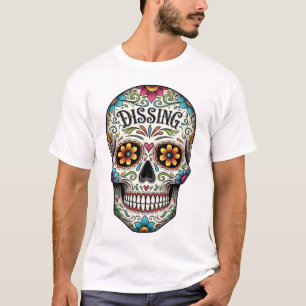 Dia de los mueres skull. Mexikanischer Tag der Tot T-Shirt