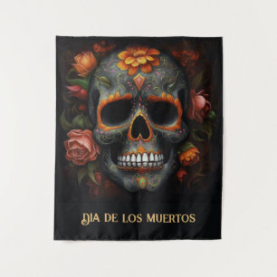 Dia de los Muertos bemalt Schädel anpassbar Wandteppich