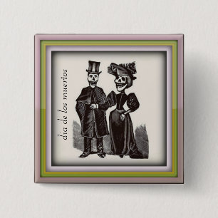 Dia de los muertos Button