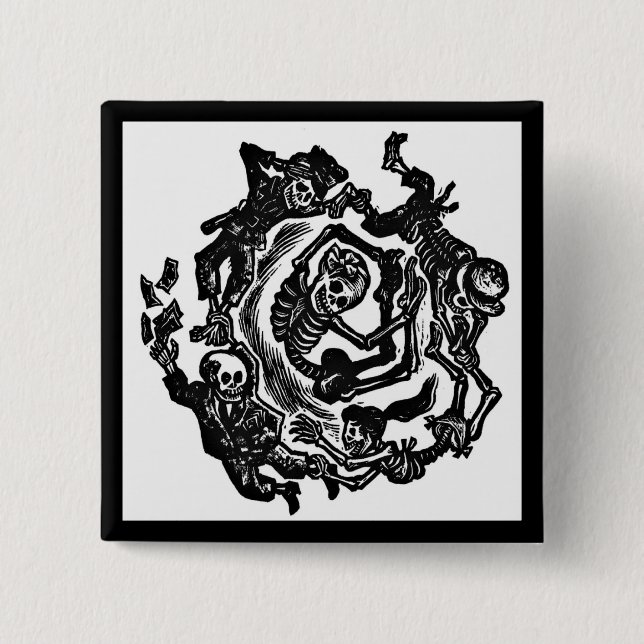 Dia de los muertos Button (Vorderseite)
