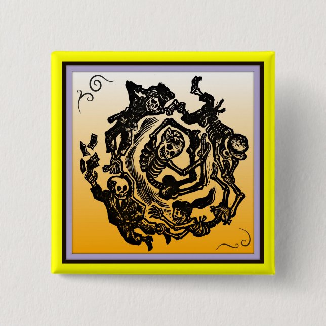 Dia de los muertos Button (Vorderseite)