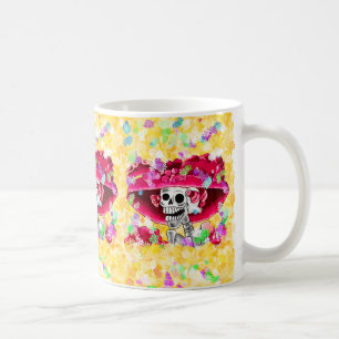 Dia De Los Muertos Calavera Catrina in Red Tasse