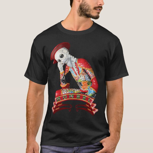 Dia de los Muertos Calavera Hombre T-Shirt (Vorderseite)