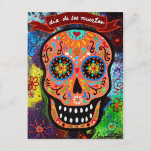 DIA DE LOS MUERTOS CALAVERA POSTKARTE