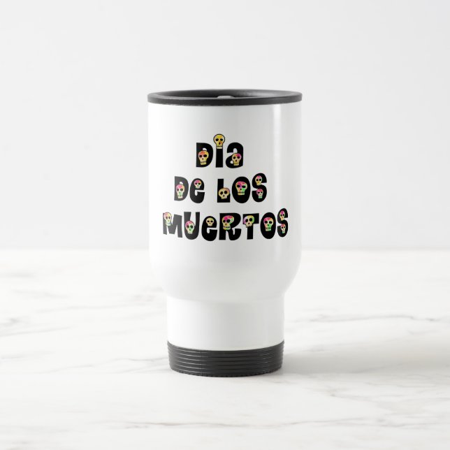 Dia De Los Muertos Calaveras Reisebecher (Mittel)