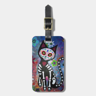 Dia de Los Muertos Cat EL Gato Gepäckanhänger