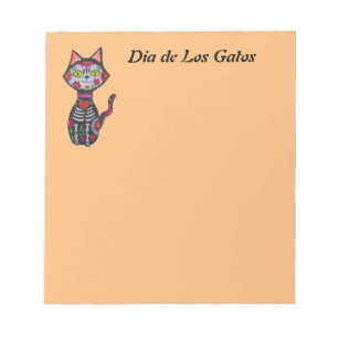 Dia de Los Muertos Cat Notizblock