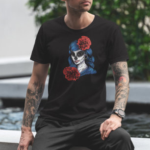 Dia De Los Muertos Catrina Kalaka T-Shirt