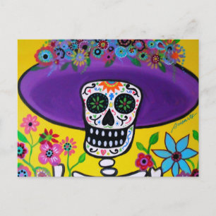 DIA DE LOS MUERTOS CATRINA POSTKARTE