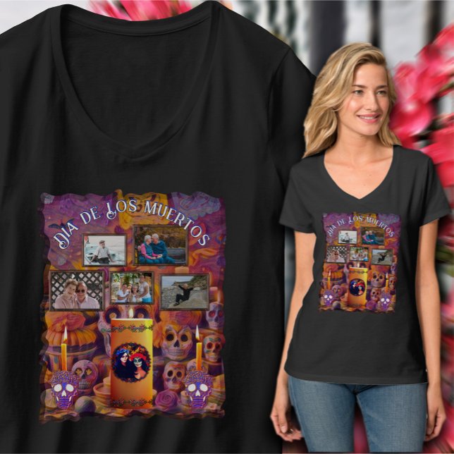 Dia de Los Muertos Catrinas Altar 1718 T-Shirt (Von Creator hochgeladen)