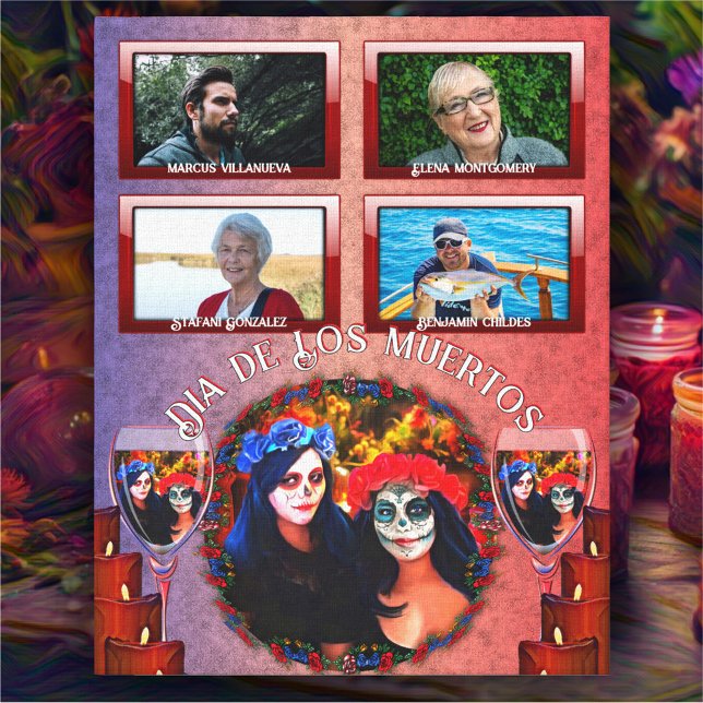 Dia de Los Muertos Catrinas Family Altar 1718 Art Leinwanddruck (Von Creator hochgeladen)