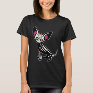 Dia De Los Muertos Cinco De Mayo Katzenschädel Für T-Shirt