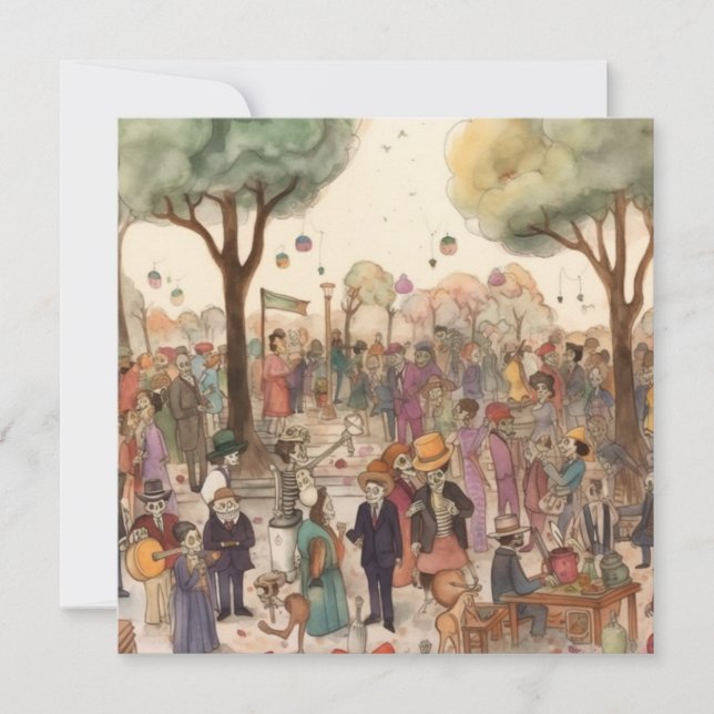 "Dia de los Muertos", Concerto de los Muertos Einladung (Vorderseite)