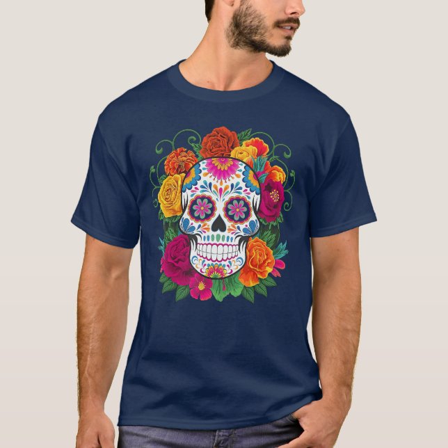 Dia De Los Muertos Costume Day of The Dead Sugar S T-Shirt (Vorderseite)