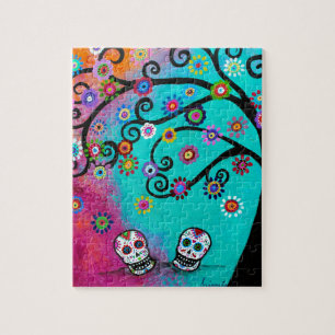 Dia de Los Muertos Couple Puzzle