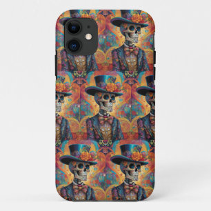 Dia de los Muertos Dapper Skeleton Case-Mate iPhone Hülle