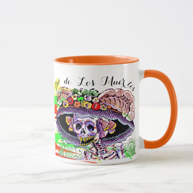 Dia de Los Muertos Day der toten Catrina Tasse (Rechts)