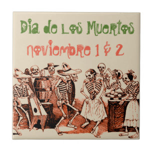 Dia de Los Muertos Day der toten Noviembre Fliese