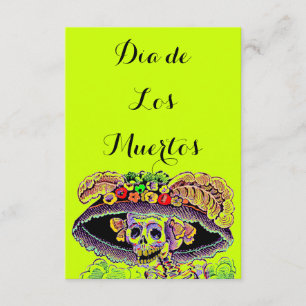 Dia de Los Muertos Day des toten Catrina lädt ein Einladung