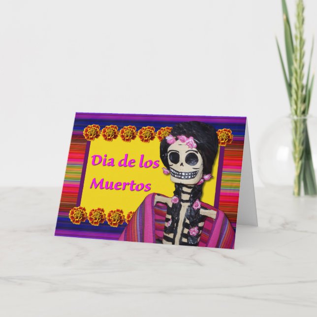 Dia de los Muertos Day of the Dead Figurine Karte (Vorderseite)
