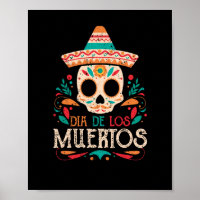 Dia De Los Muertos Day of the Dead Mexico Skull