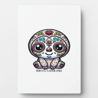 Dia De Los Muertos Faultier Aktives T-Shirt Fotoplatte