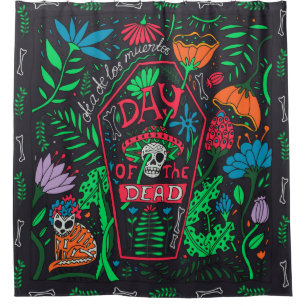 Dia de los Muertos: Festive Card Set Duschvorhang