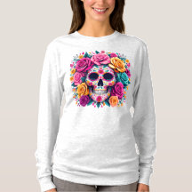 Día de los Muertos Florale Zucker-Schädel-Kunst