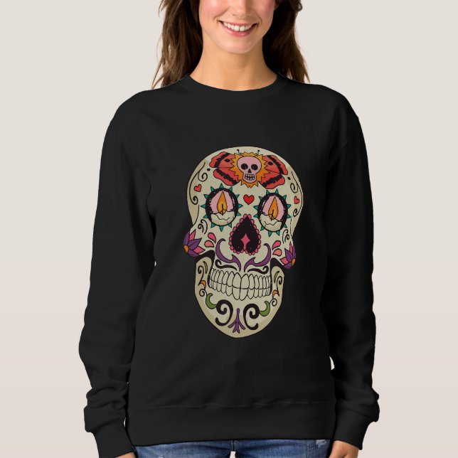 Dia De Los Muertos  for Men Sugar Skull Day Of The Sweatshirt (Vorderseite)