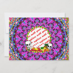 DIA DE LOS MUERTOS Foto Frame Template Karte