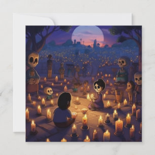 Dia de los Muertos Friedhof Marigold Meadows Einladung