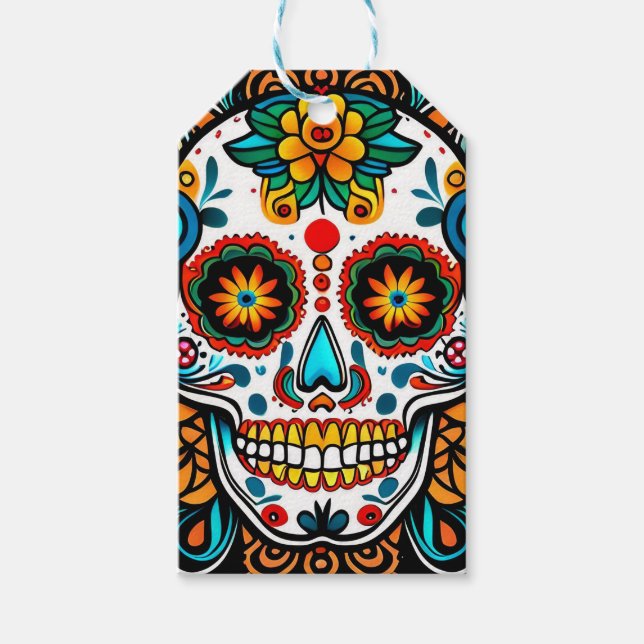 Dia de los Muertos Geschenkanhänger (Vorderseite)