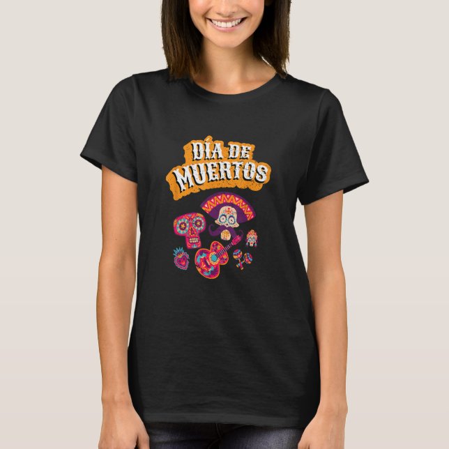 Dia de los Muertos  Halloween beer T-Shirt (Vorderseite)
