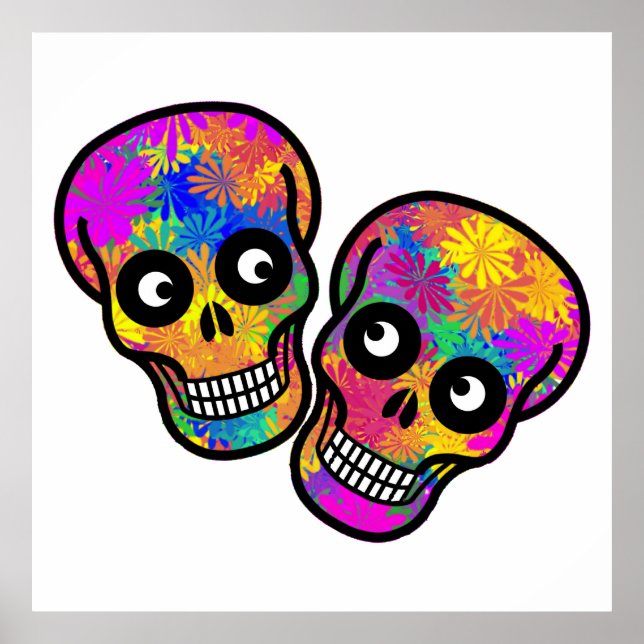 Dia De Los Muertos - Happy Couple Poster (Vorne)
