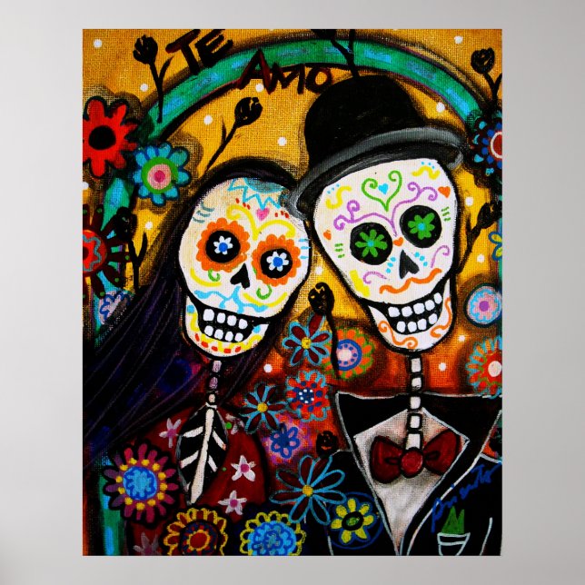 DIA DE LOS MUERTOS Hochzeit Poster (Vorne)