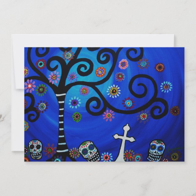 DIA DE LOS MUERTOS INVITATION EINLADUNG (Vorderseite)