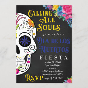 DIA DE LOS MUERTOS INVITE EINLADUNG