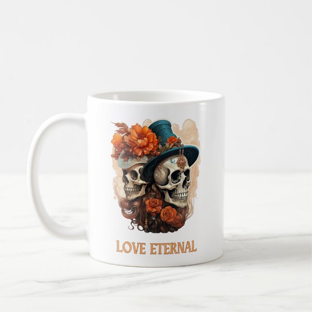 Dia de los Muertos Kaffeetasse (Links)