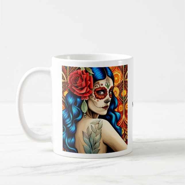Día de los Muertos Kaffeetasse (Links)