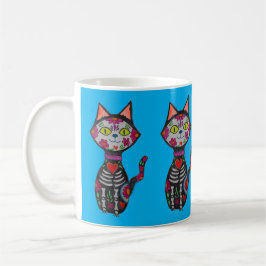 Dia de Los Muertos Katze Kaffeetasse