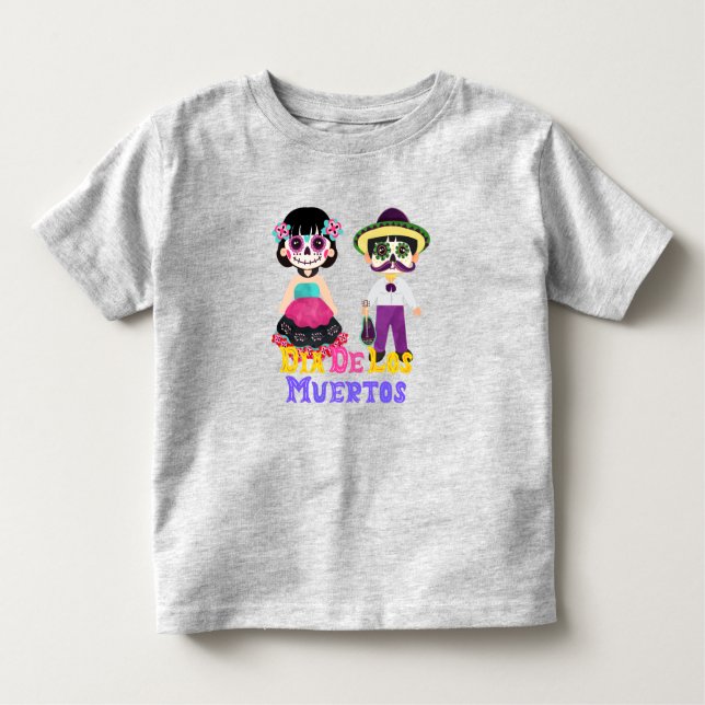Dia De Los Muertos Kids Kleinkind T-shirt (Vorderseite)