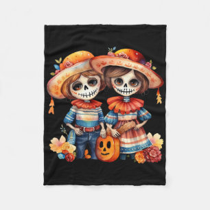 Dia De Los Muertos La Catrina Fleecedecke