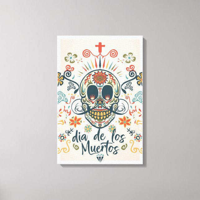 Dia de los Muertos Leinwanddruck (Vorderseite)
