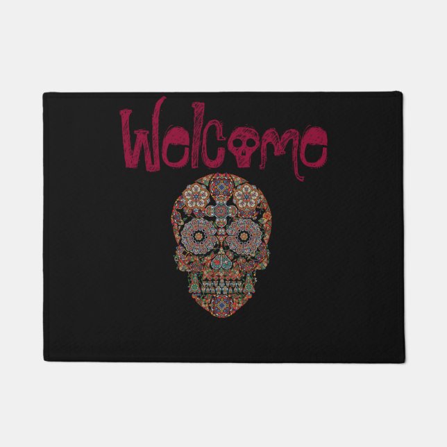 Dia De Los Muertos Mat Fußmatte (Vorderseite)