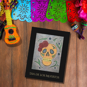 Dia de los Muertos Mexican Sugar Skull Feiertagspostkarte