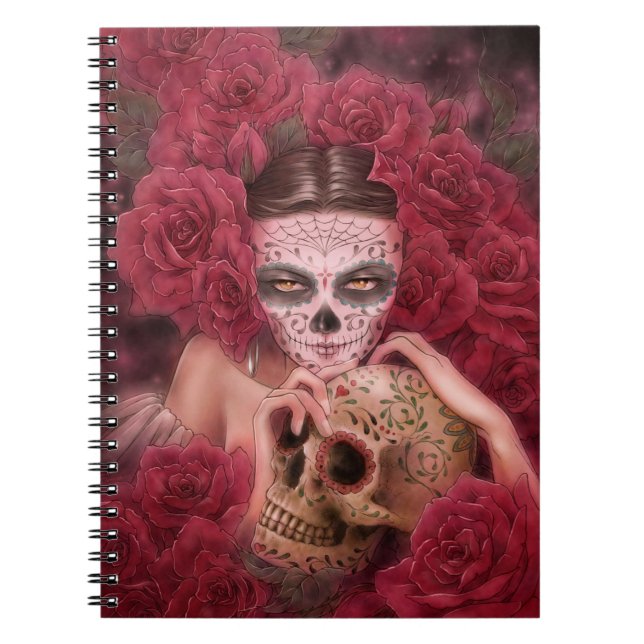 Dia de Los Muertos Notebook Notizblock (Vorderseite)
