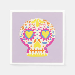 Dia de los Muertos Party Deco Lila Paper Napkin Serviette